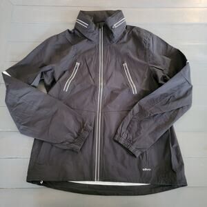 Revo Men's Black Detachable Hood Windbreaker Jacket Size Medium